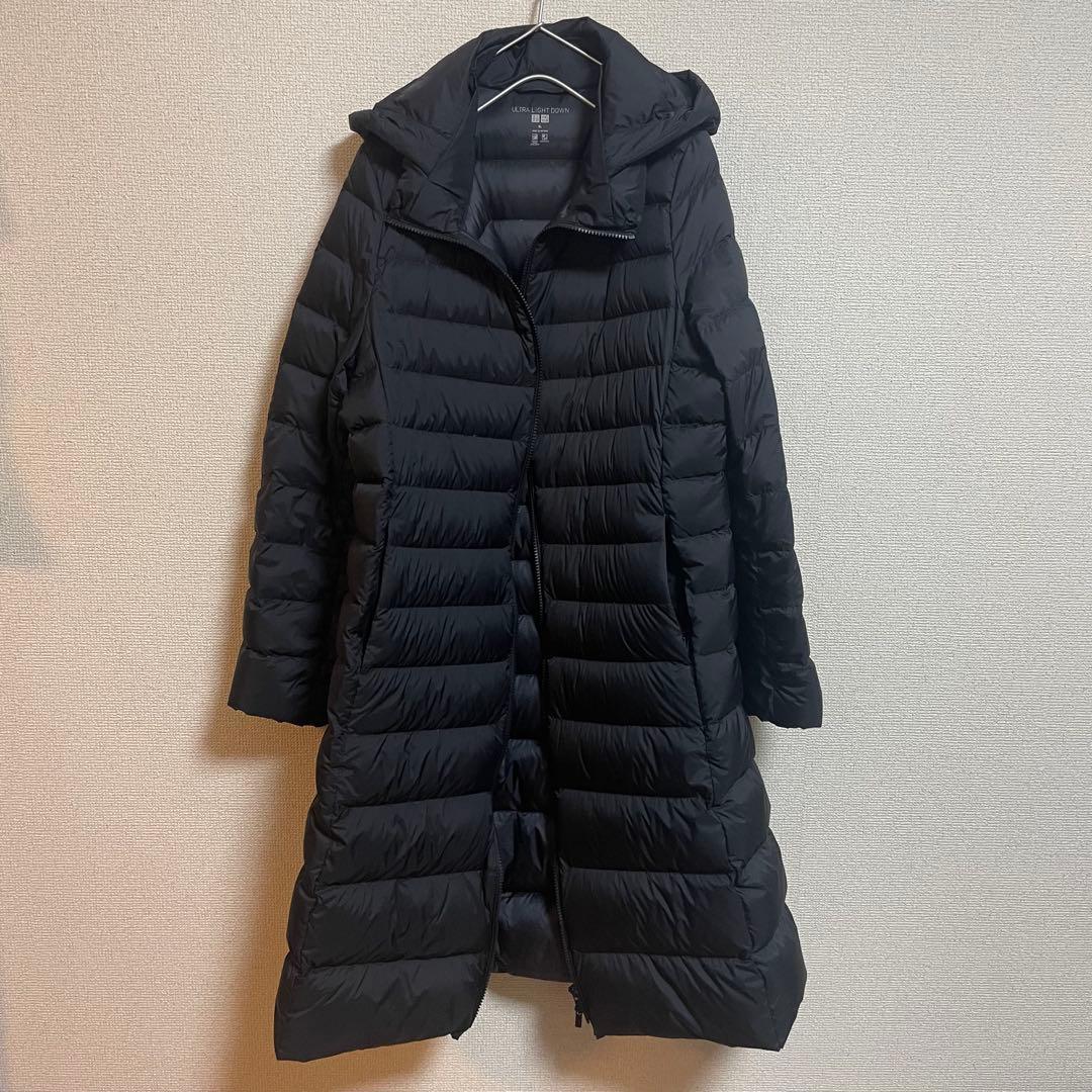 ユニクロ ウルトラライトダウン ロングコート XL 黒 ブラック - メルカリ