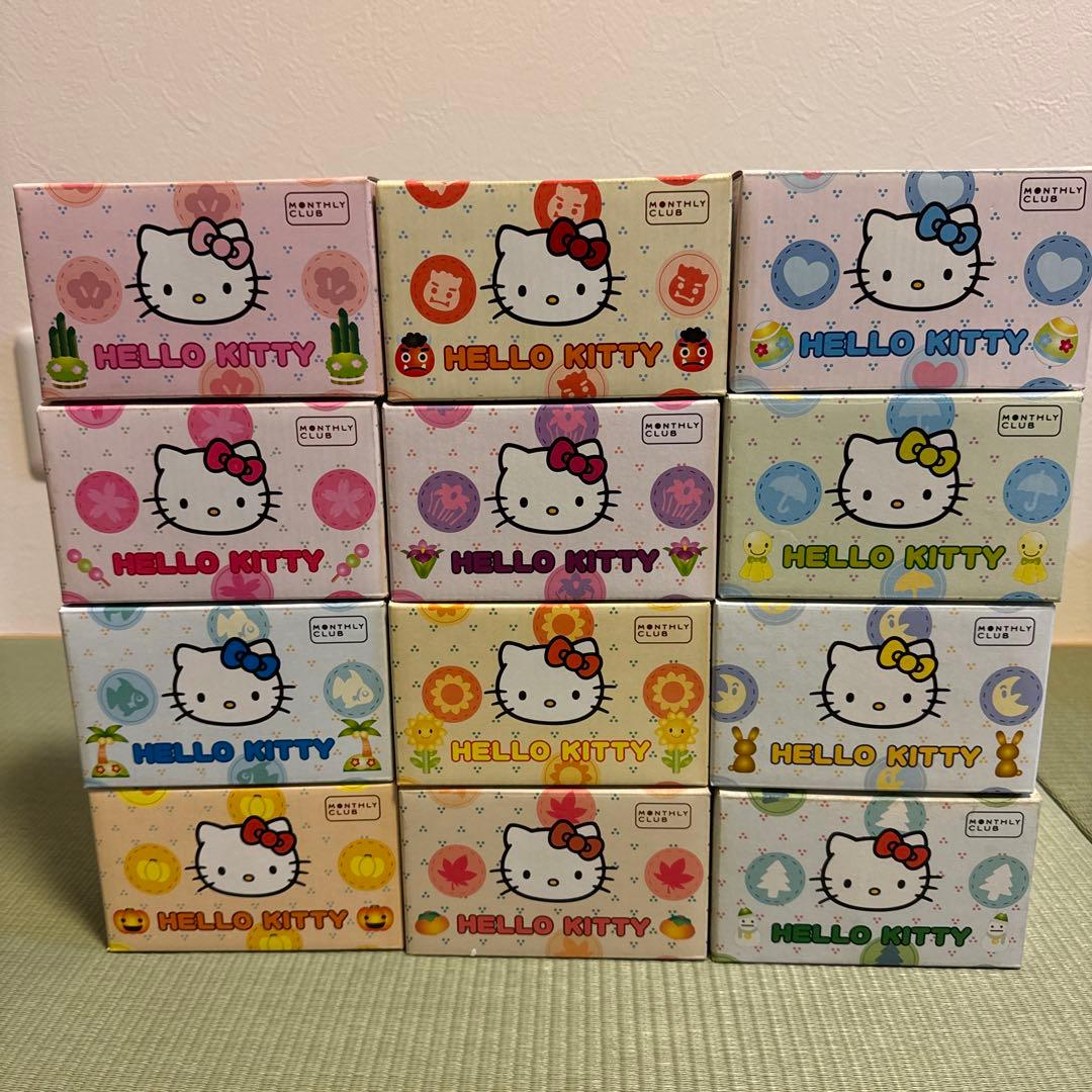 ベルメゾン ハローキティ アロマキャンドル 12種コンプリートセット