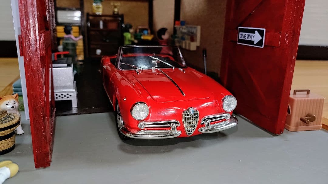 1/18 ジオラマ ミニカー ガレージ 車庫 納屋 ドールハウス 即購入禁止