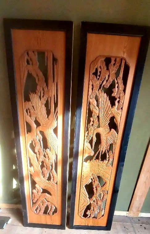 彫刻　木製　欄間　和室