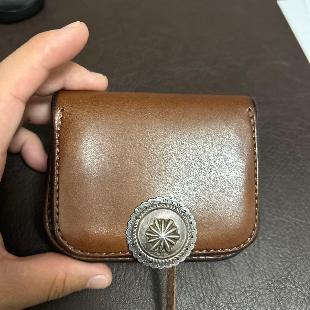 ゴローズ　角形小銭入れ　焦茶