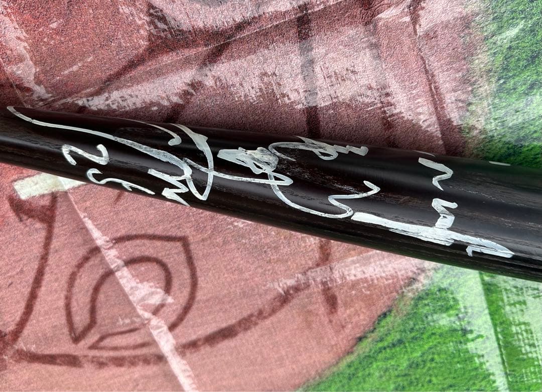 広島カープ 新井貴浩 現役時代 実使用 サイン入り バット MIZUNO PRO