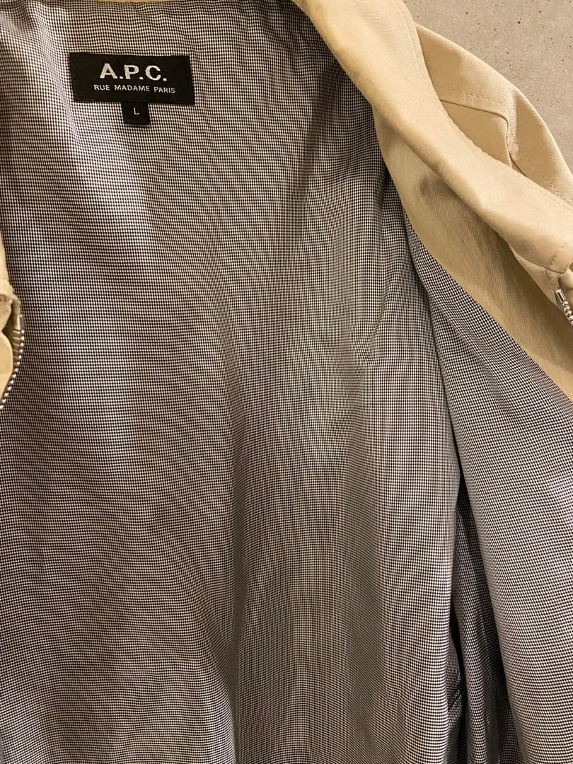 A.P.C. アーペーセー ハリントンジャケット ベージュ Lサイズ - メルカリ