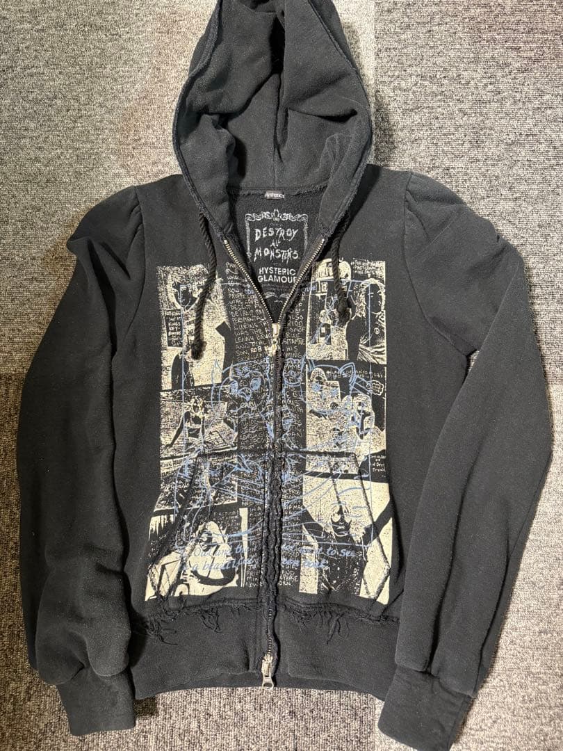 ヒステリックグラマー スカルベリー スタッズ パーカー Hysteric