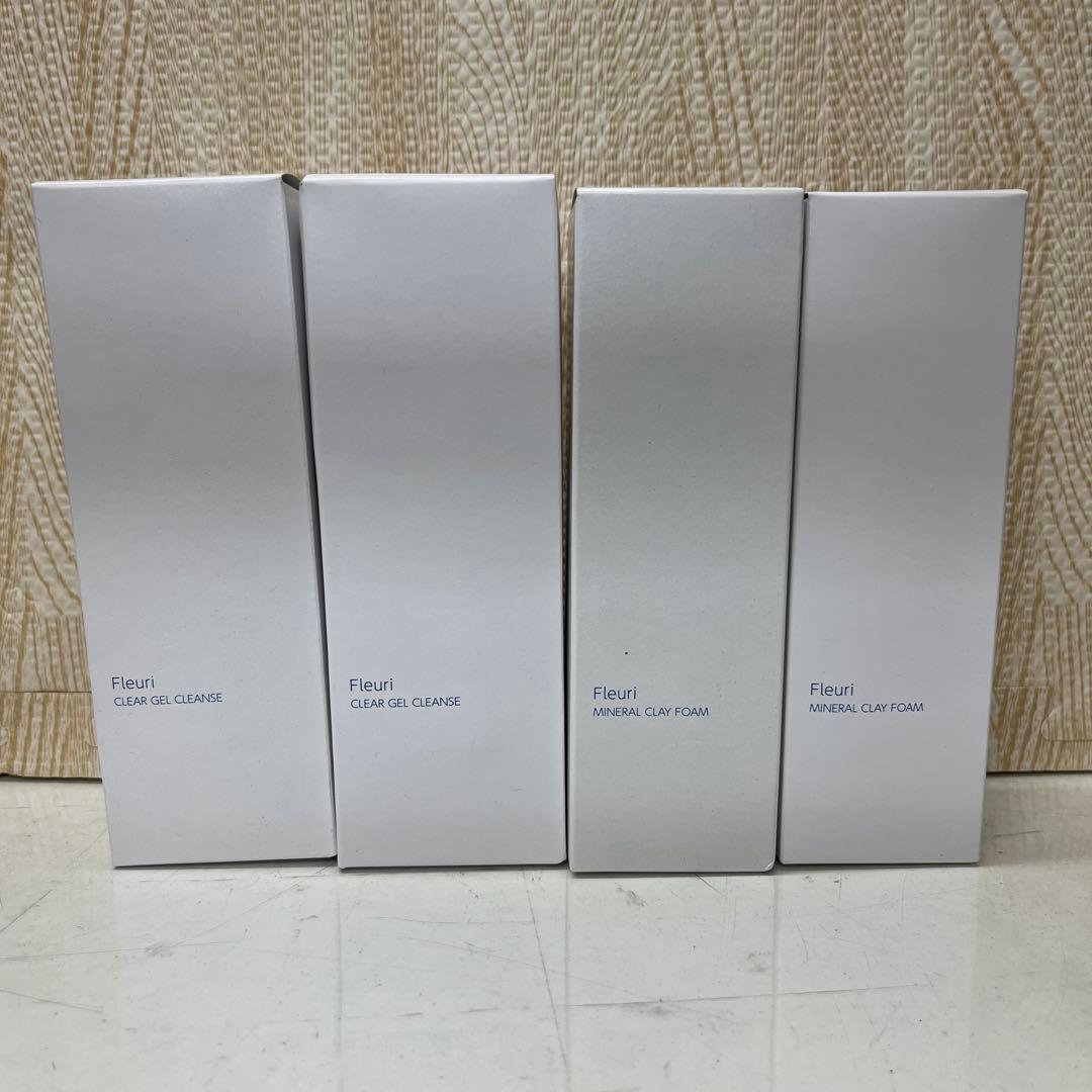 フルリ ミネラルクレイフォーム、クリアゲル4個セット