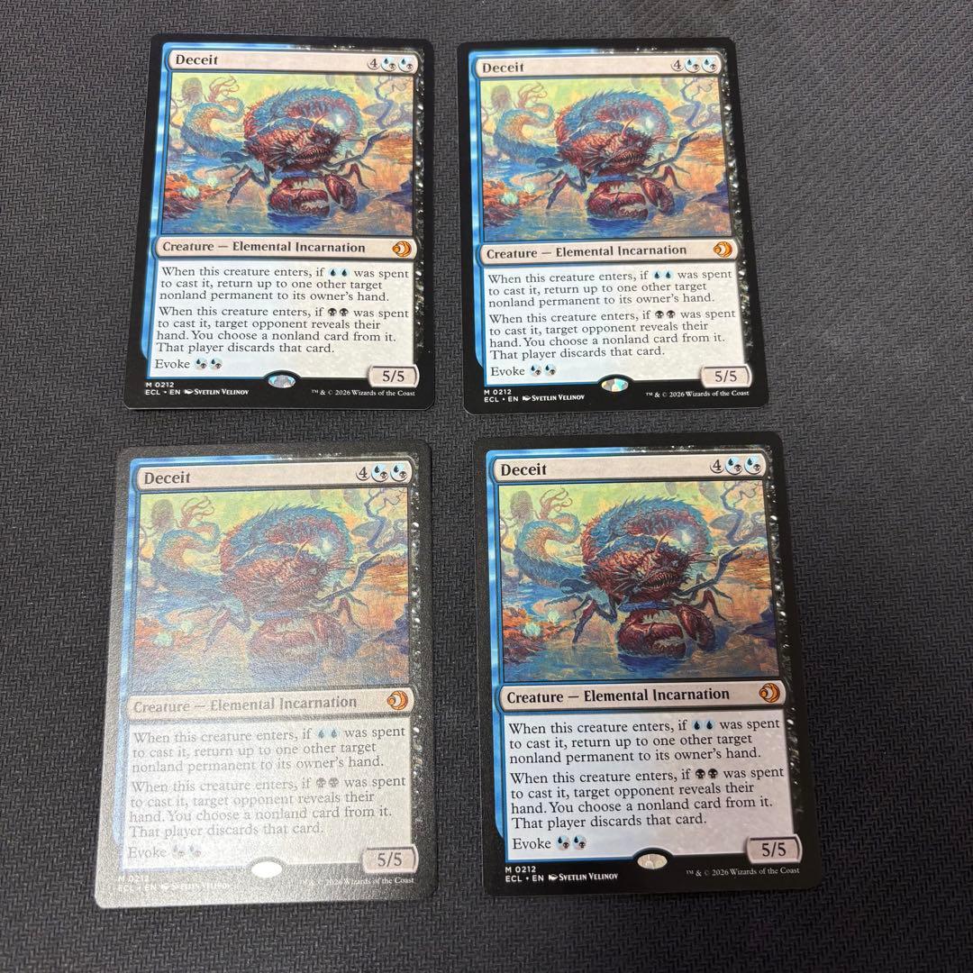 欺瞞/Deceit 英語版 ３枚 匿名配送 欺瞞/Deceit《英語》【ECL】