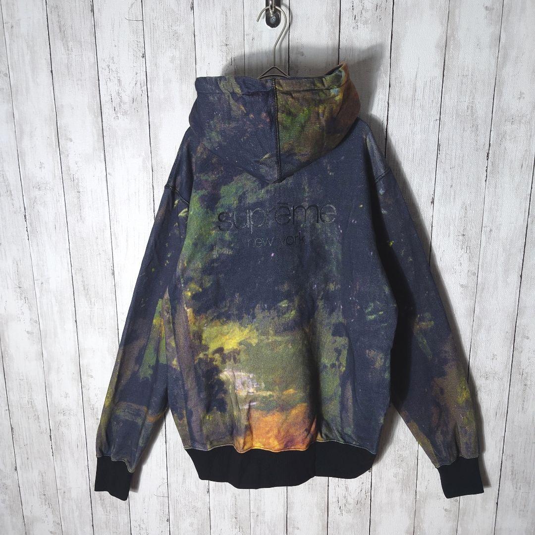 美品】シュプリーム 総柄 絵画 アート パーカー - メルカリ
