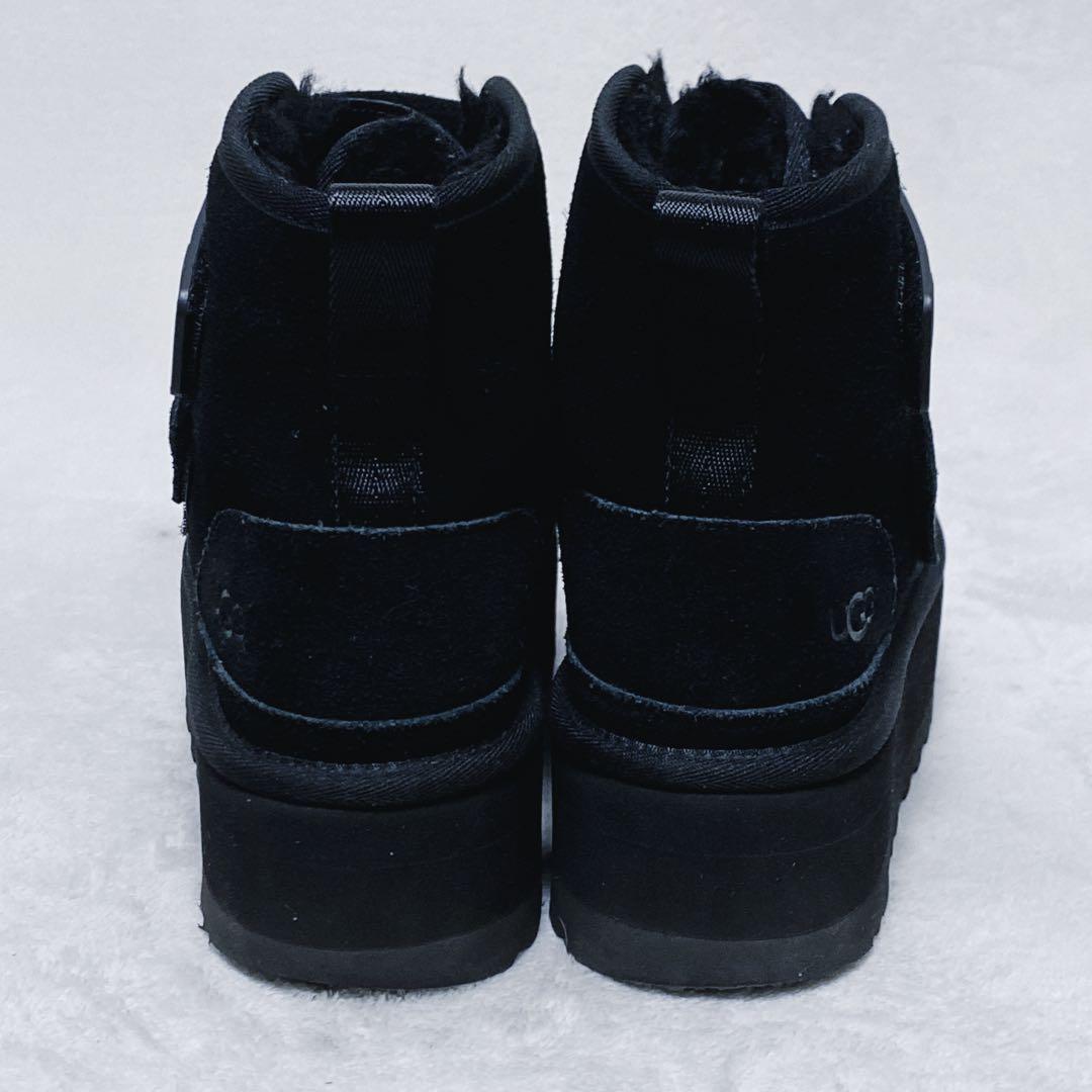 UGG W NEUMEL PLATFORM 厚底ムートン 22cm ブラック 黒