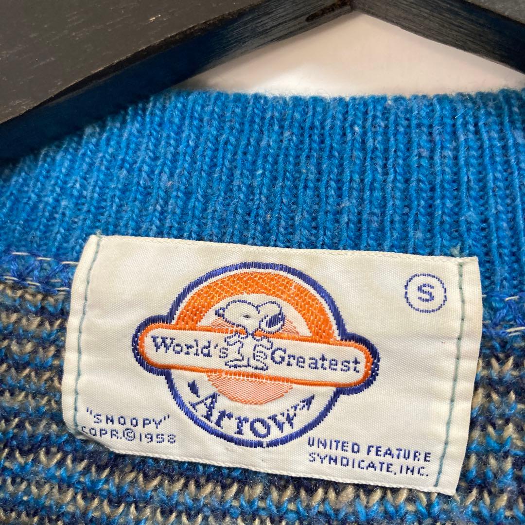 vintage 70s arrow snoopy sweater eq - メルカリ