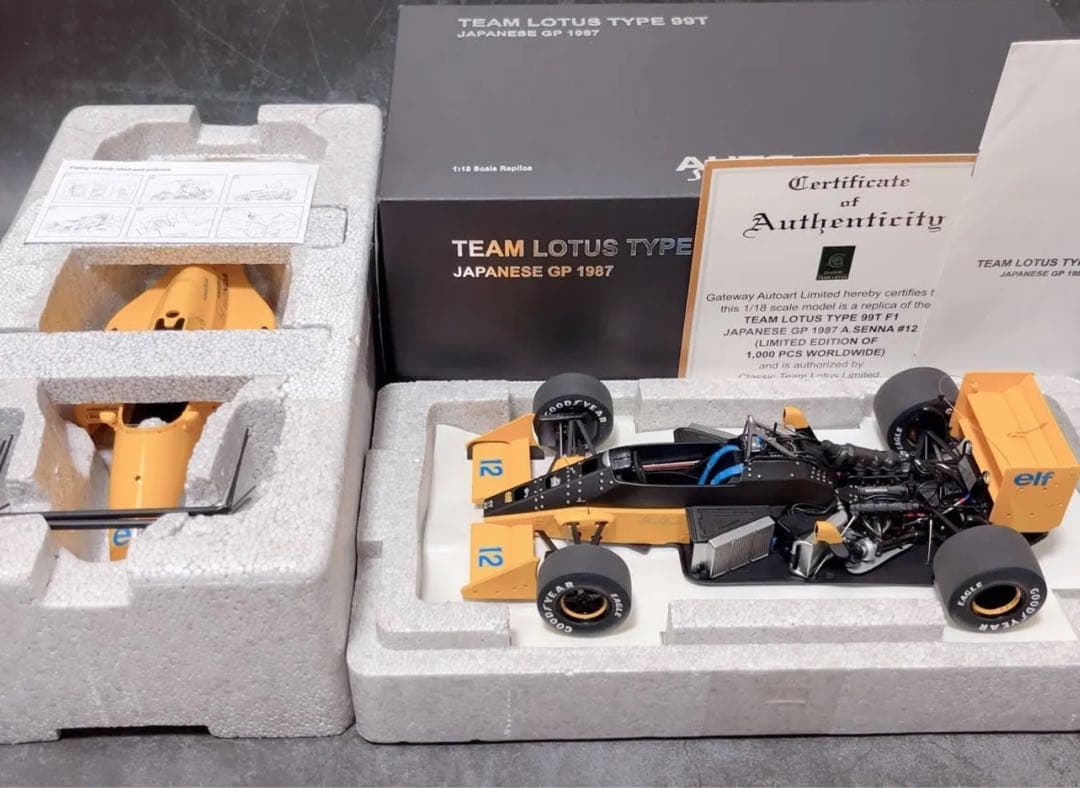 AUTOart 1/18 ロータス 99T ホンダ 日本GP アイルトン・セナ