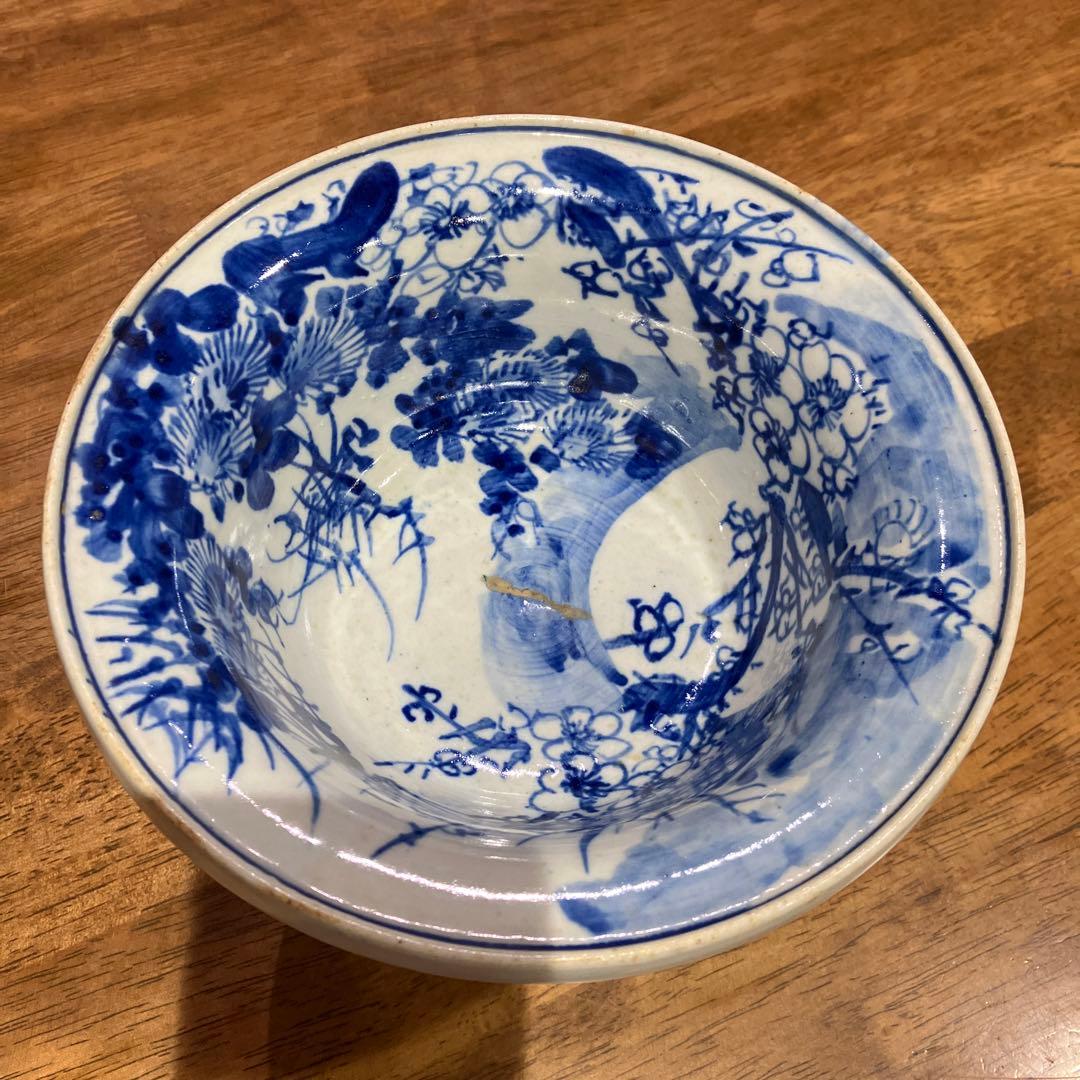 古伊万里 染付 盃洗 高杯 - メルカリ