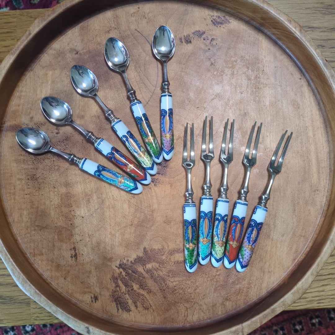 源右衛門窯 有田 スプーン フォーク 各5本組 未使用