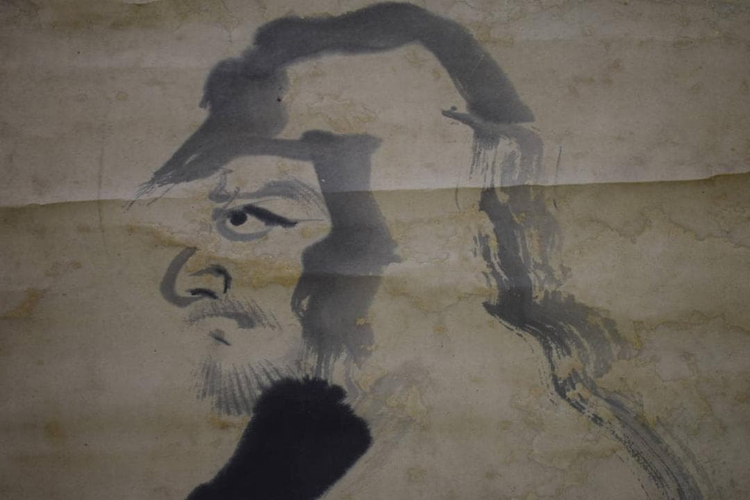 真作/佐野龍雲/達磨大師像図/達磨/布袋屋掛軸HJ-148 釈宗演 達磨大師図｜古美術・掛け軸の販売・買取・鑑定-松本松栄堂