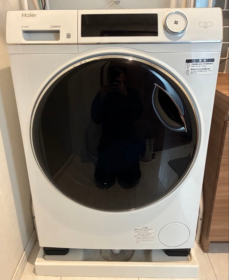 最終値下げ　美品　Haier ドラム式洗濯機 9Kg 本体　JW-TD90SA
