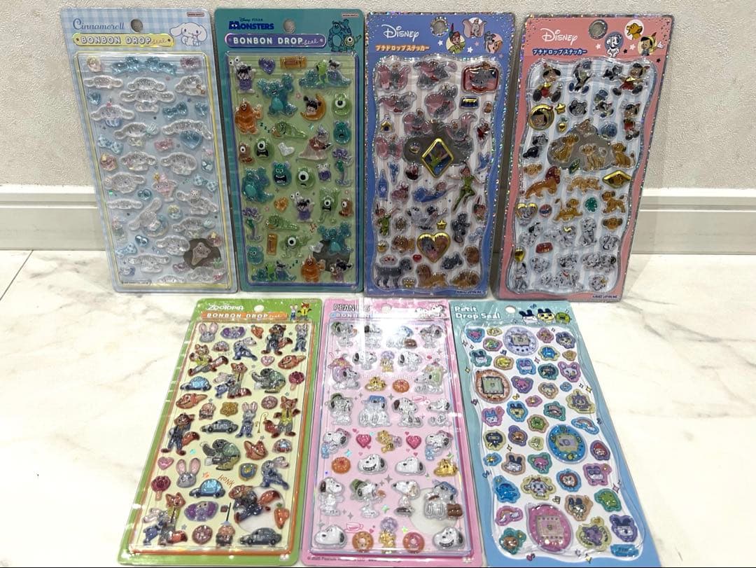 【正規品】ボンボンドロップシール セット ボンボンシール 【15枚ランダムセット】 ドロップシール ぷくぷく