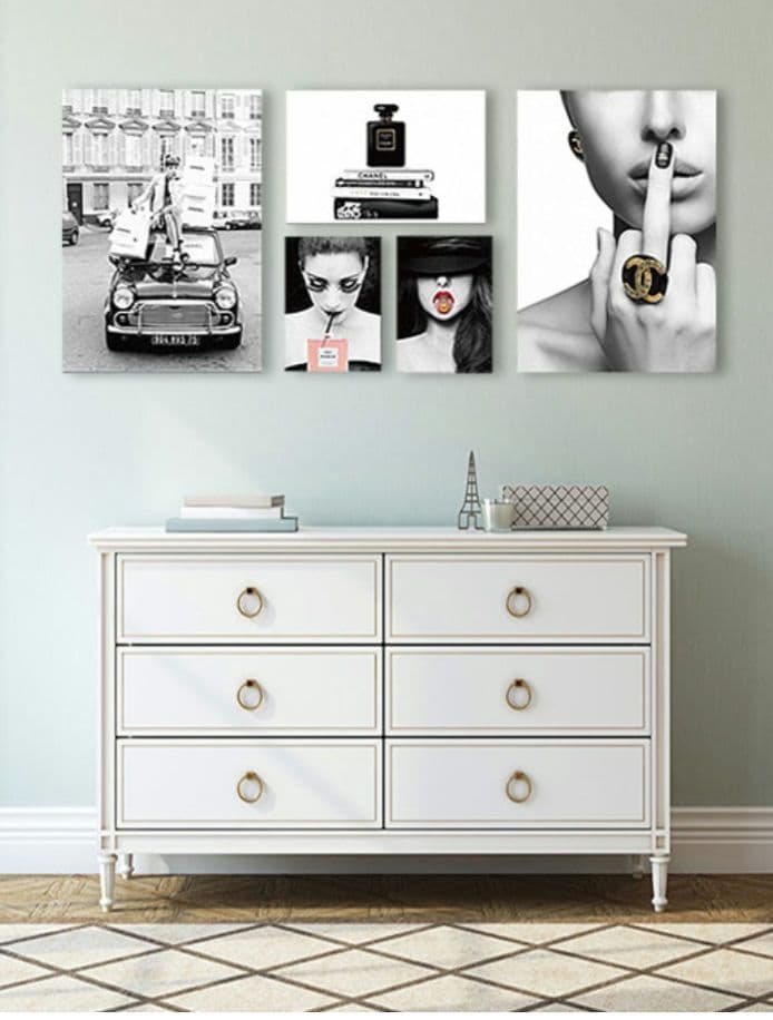 CHANELシャネル☆アート絵画５枚セット