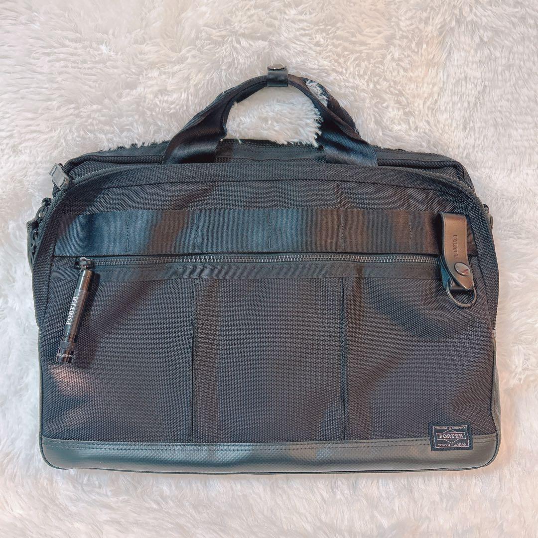 【訳あり美品 】ポーター ビジネスバック黒　ショルダー紐欠品 PORTER 124-01202 TAUSEN 2WAY BRIEFCASE タウゼン / ポーター 吉田