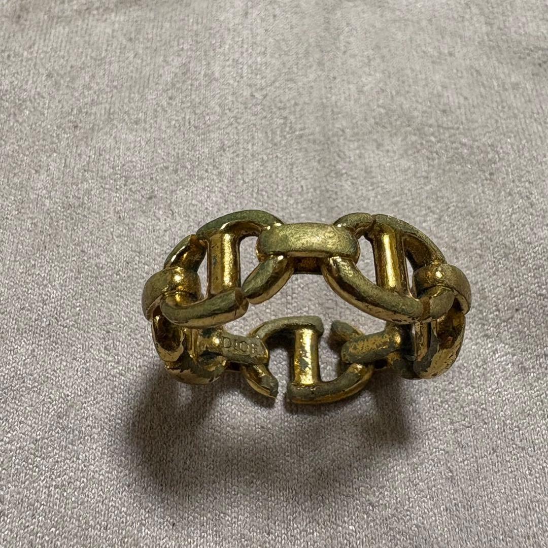 Dior CD NAVY リング ゴールド　箱付き