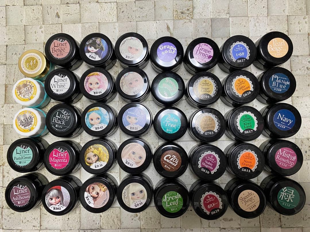 プリジェル/きまぐれピグメント/ellabyshinygel/ジェル40色セット