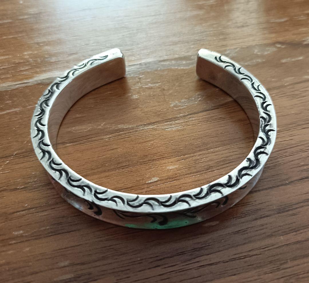 RS　スタイリングシルバー 　バングル　ブレスレット　66g　ヘビーゲージ　唐草