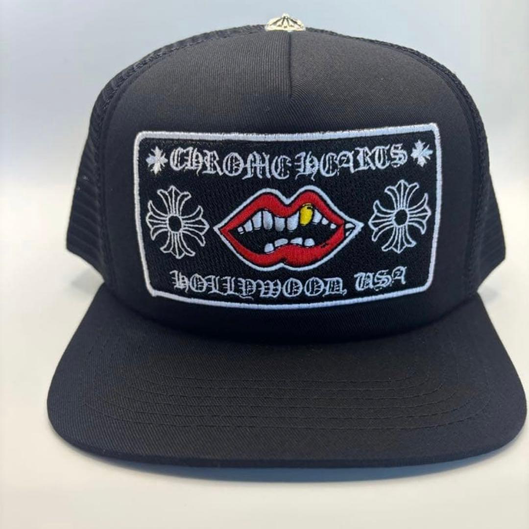 CHROME HEARTS クロムハーツ ブラック×リップ ゴシック CHROME HEARTS クロムハーツ リップ＆タン フローラルクロス ホース