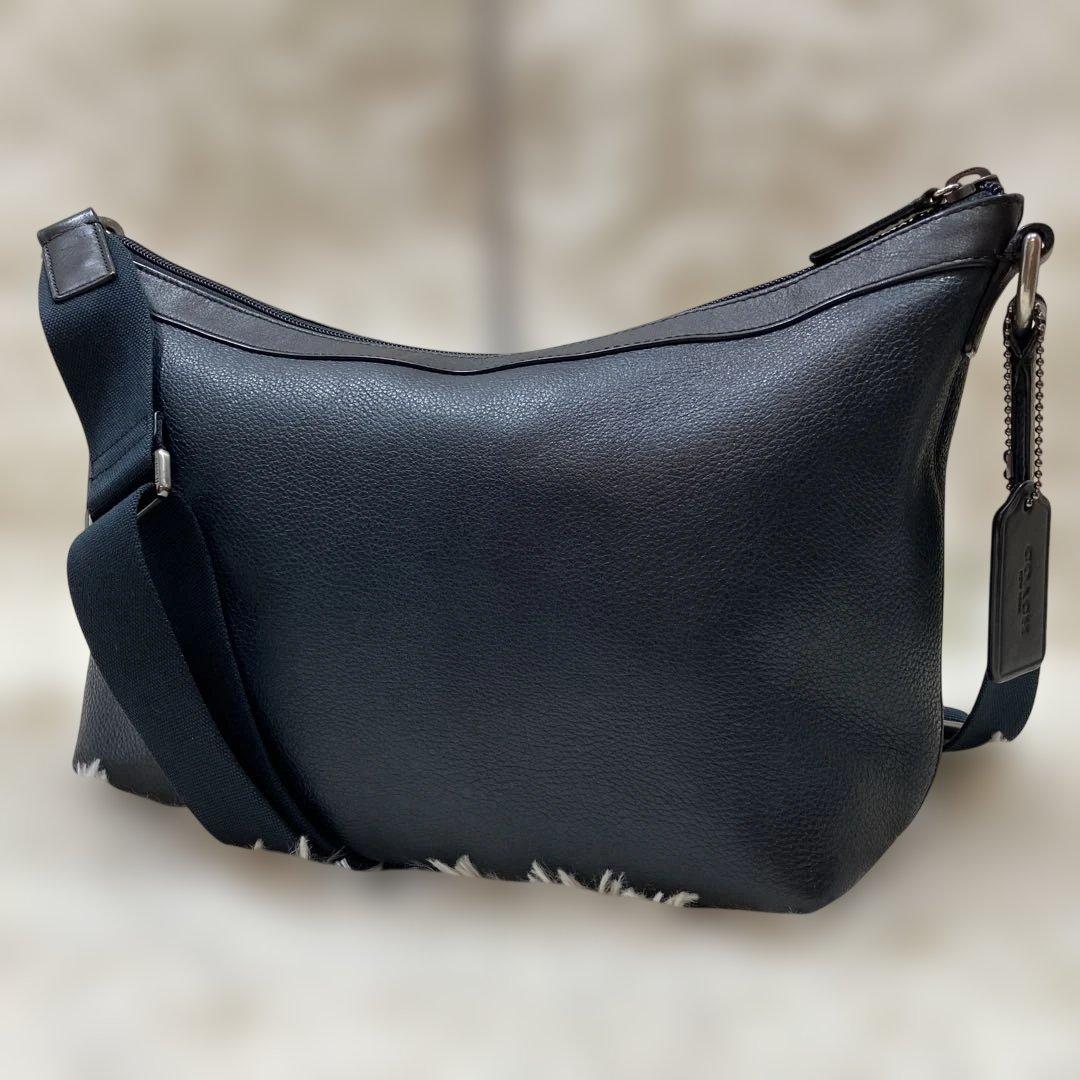 極美品 コーチ ショルダーバッグ サドルヘリテージ レザー