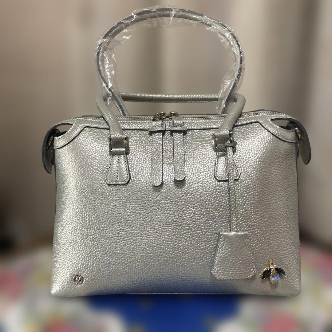 okitan！ADMJ蜂モチーフシルバーグレーカラー新品未使用たいへん綺麗