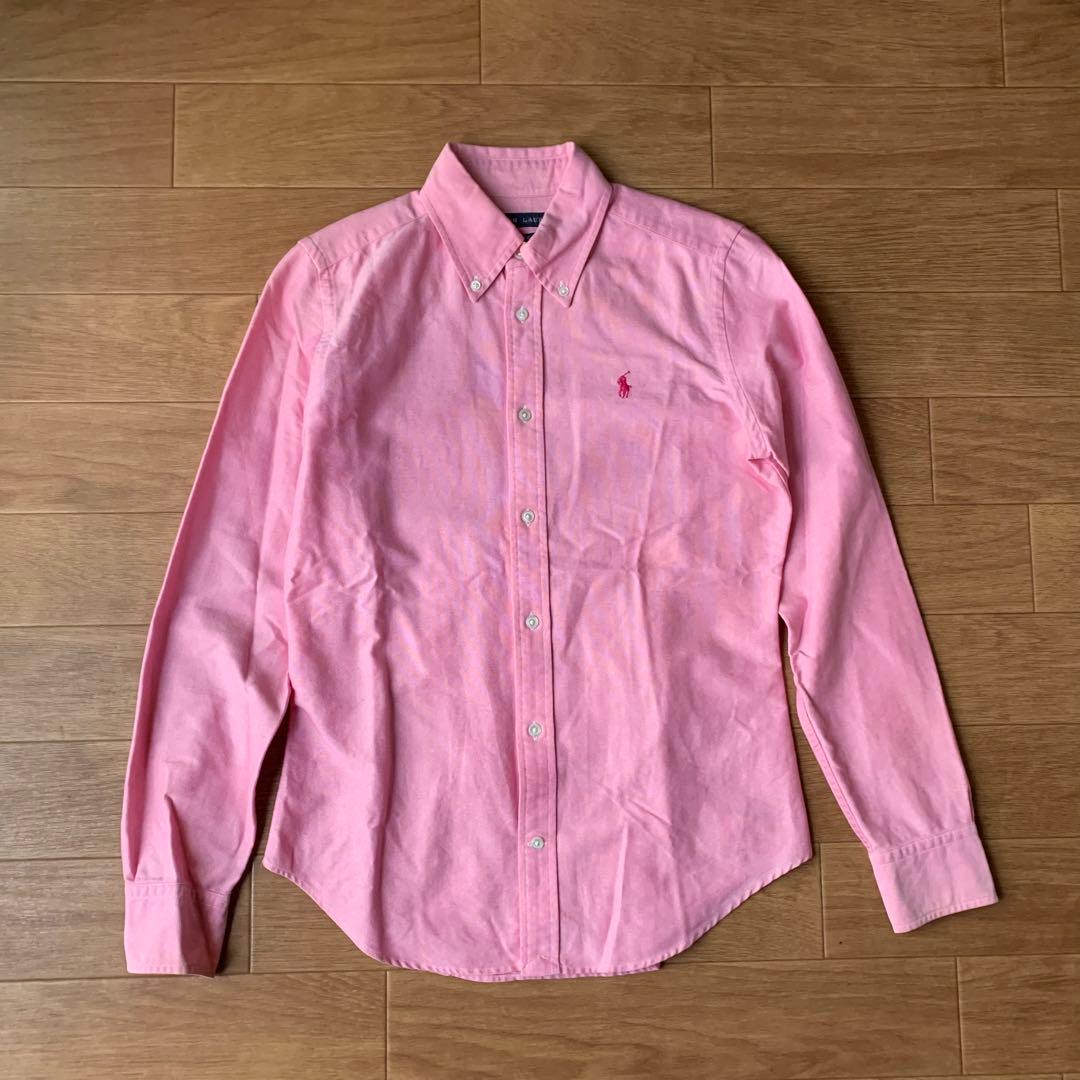 ラルフローレン BD オックスフォードシャツ ホース刺繍 ピンクポニー