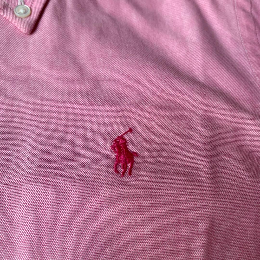 ラルフローレン BD オックスフォードシャツ ホース刺繍 ピンクポニー