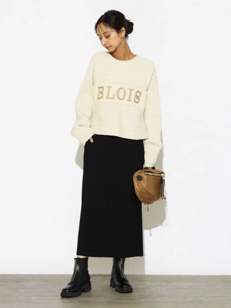 SCOTCLUB☆ ケーブル編みワイドニット