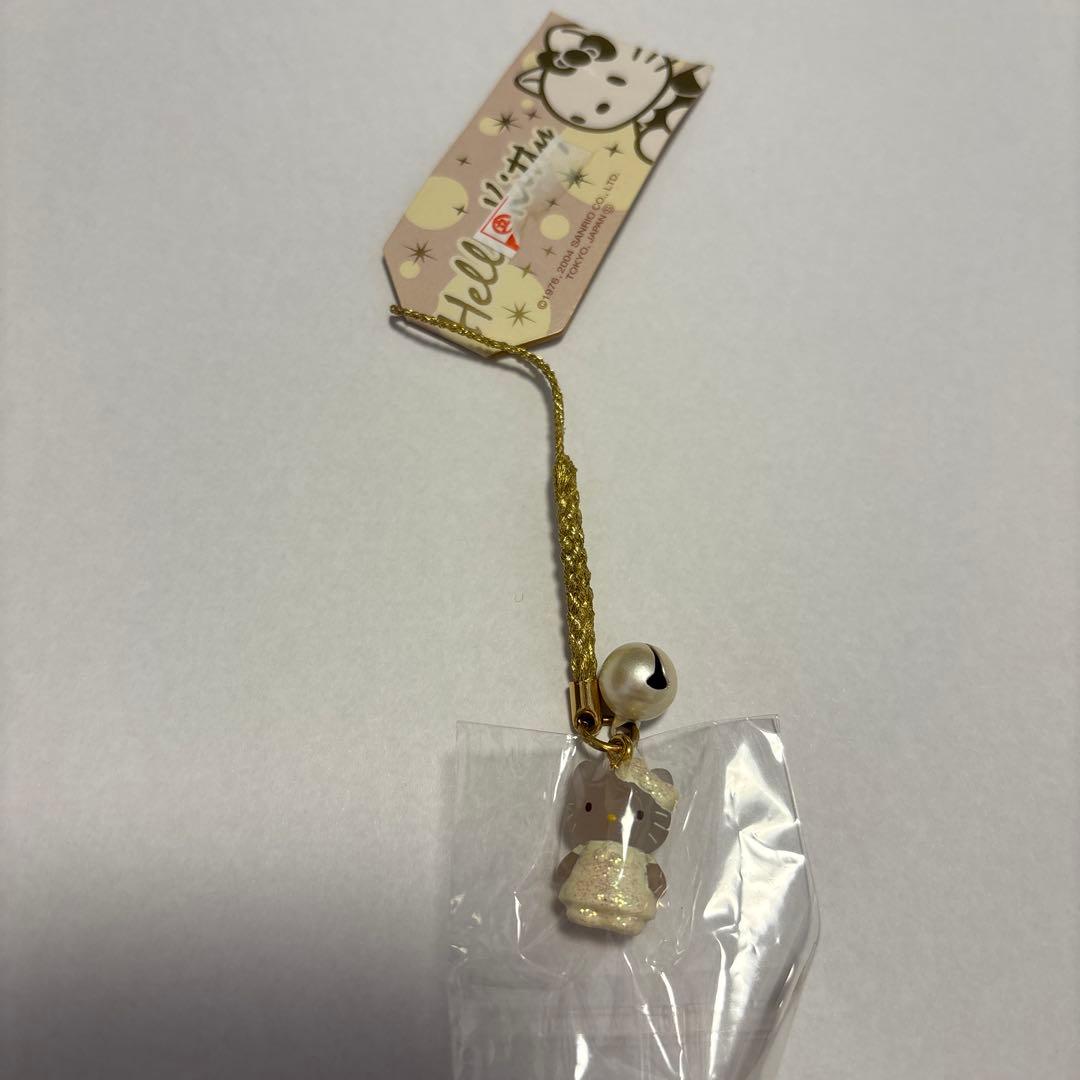 レア ご当地ハローキティ ストラップ 根付け ホワイト クリア