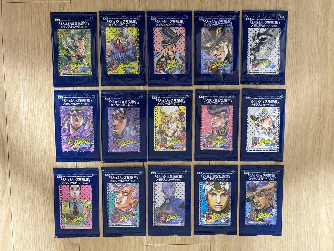 【未開封】ジョジョの奇妙な冒険 ジョジョ25周年メモリアルカード15種 レア背景 ジョジョの奇妙な冒険 25周年メモリアルカード - メルカリ