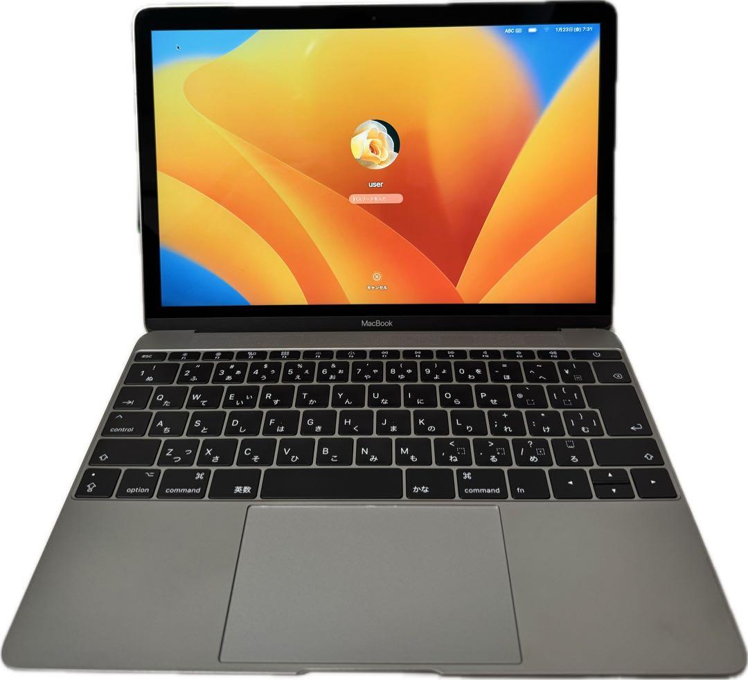 MacBook 12インチCoreM3/8GB/256GB A1534