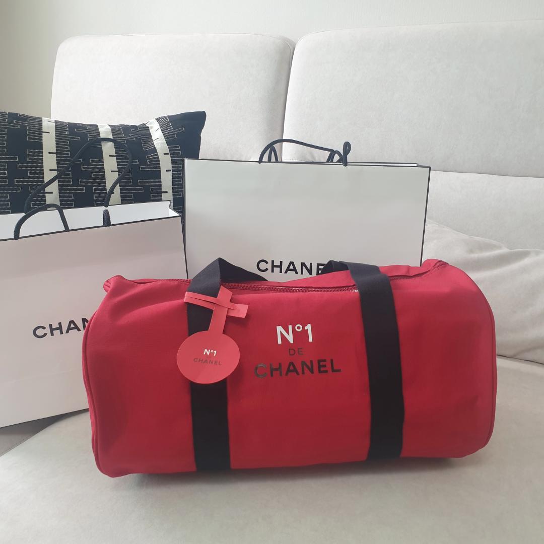 CHANEL シャネル VIPノベルティ ボストンバッグ レッド