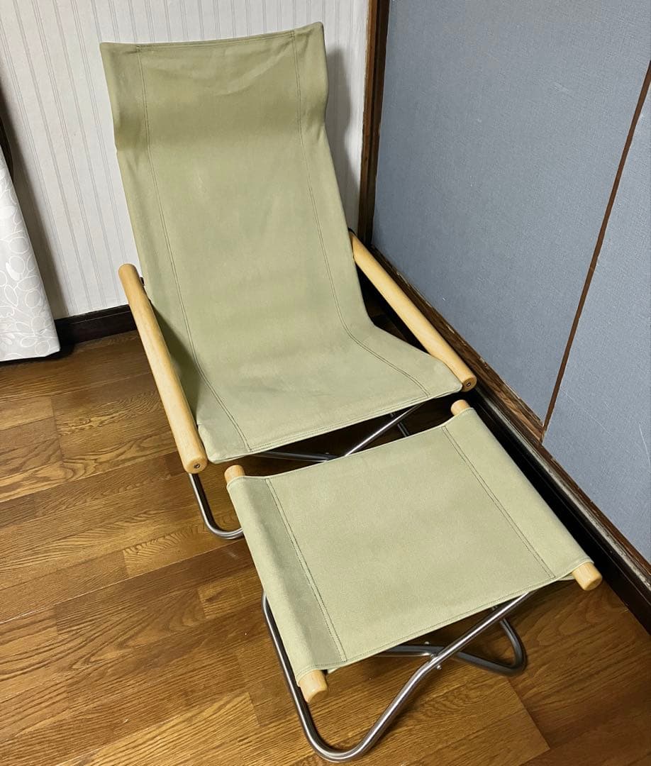 【極美品】ニーチェアエックス＋オットマン　ニーファニチア製