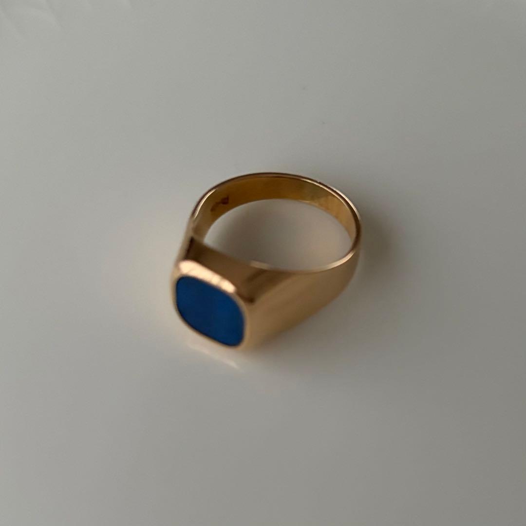 k18 ラピス　リング ビズー公式】ラピスラズリ K18(18金) K10(10金) リング ソレイユ