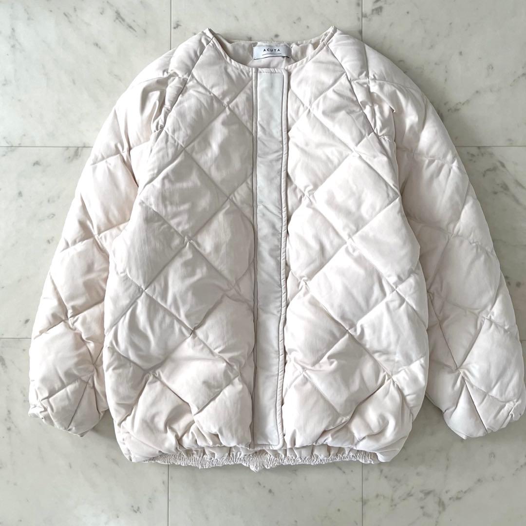 美品＊アーバンリサーチ コクーンキルティングダウン acuta アイボリー