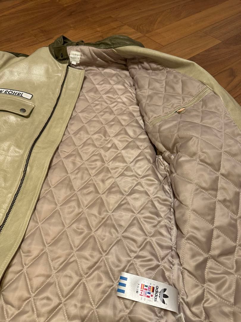 adidas レザー ジャケット W. RÖHRL - メルカリ