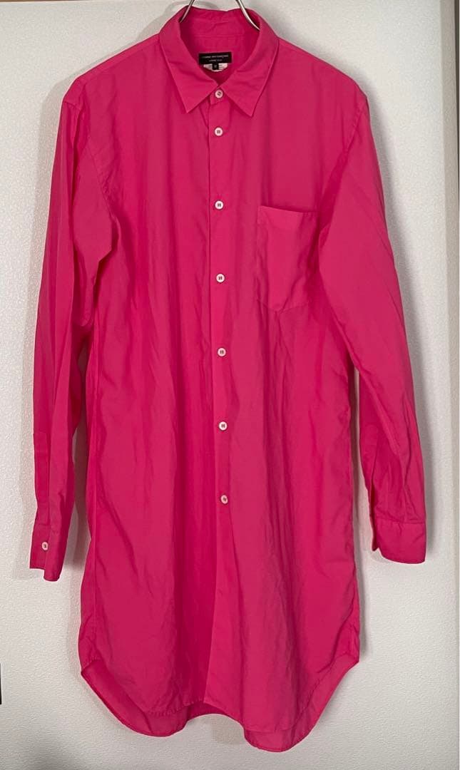 コムデギャルソンオムプリュス 25SS ピンクエステルロングシャツ