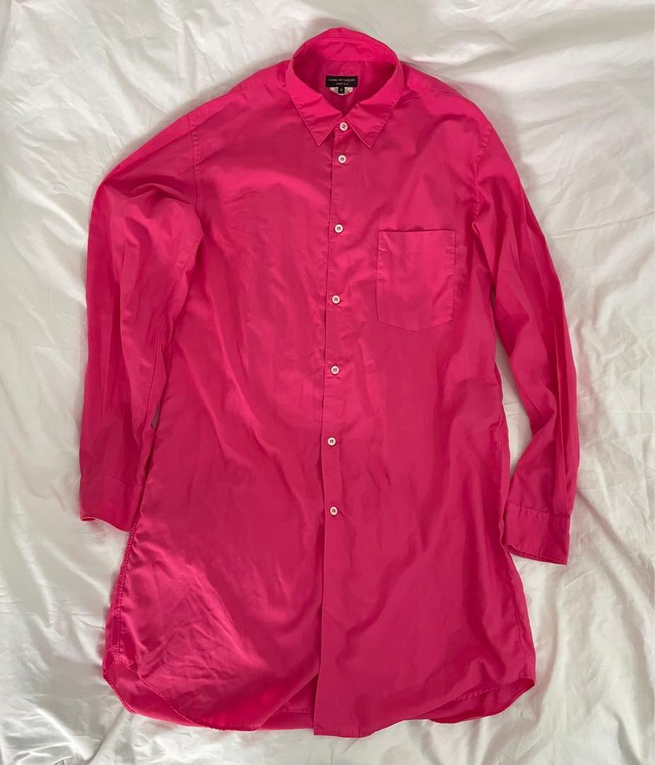 コムデギャルソンオムプリュス 25SS ピンクエステルロングシャツ