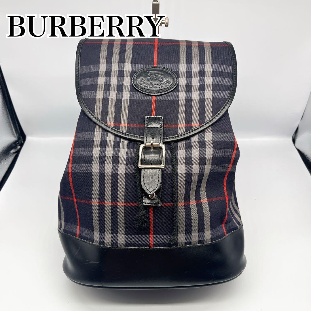 希少 美品 BURBERRY バーバリー ノバチェック リュック バックパック