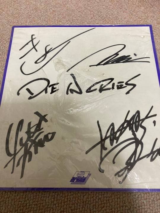DIE IN CRIES 超激レア　サイン　D'ERLANGER