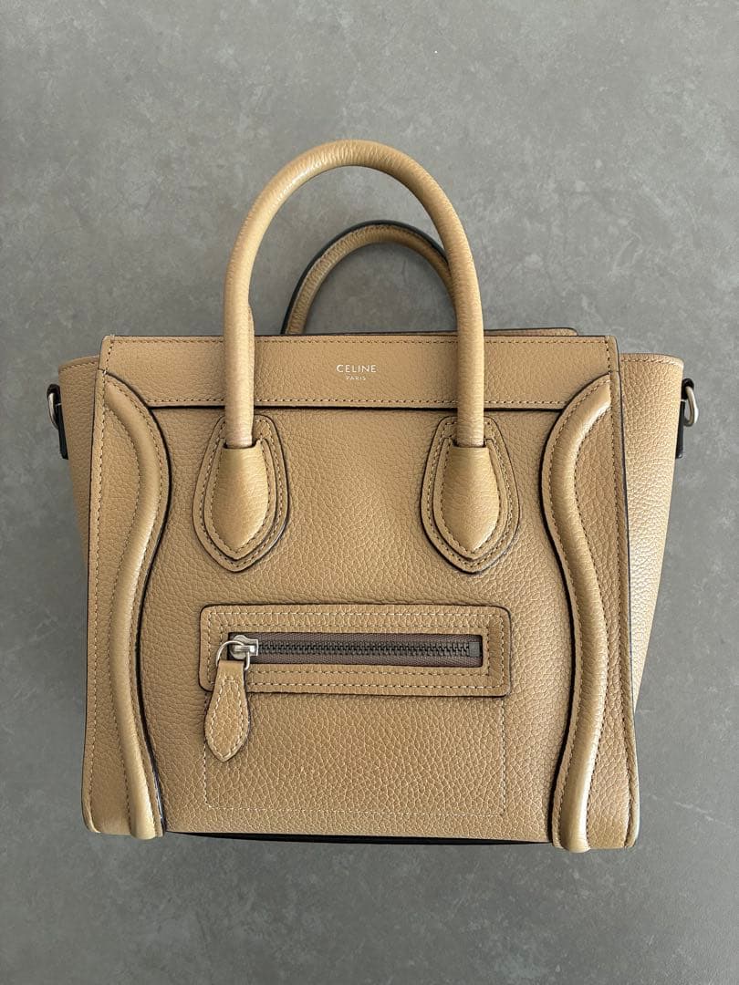 『本日のみ』美品Céline ラゲージナノショッパー　ベージュ ミニハンドバッグ 楽天市場】《全品5%クーポン×P2倍》まとめ買い10%OFF｜セリーヌ CELINE