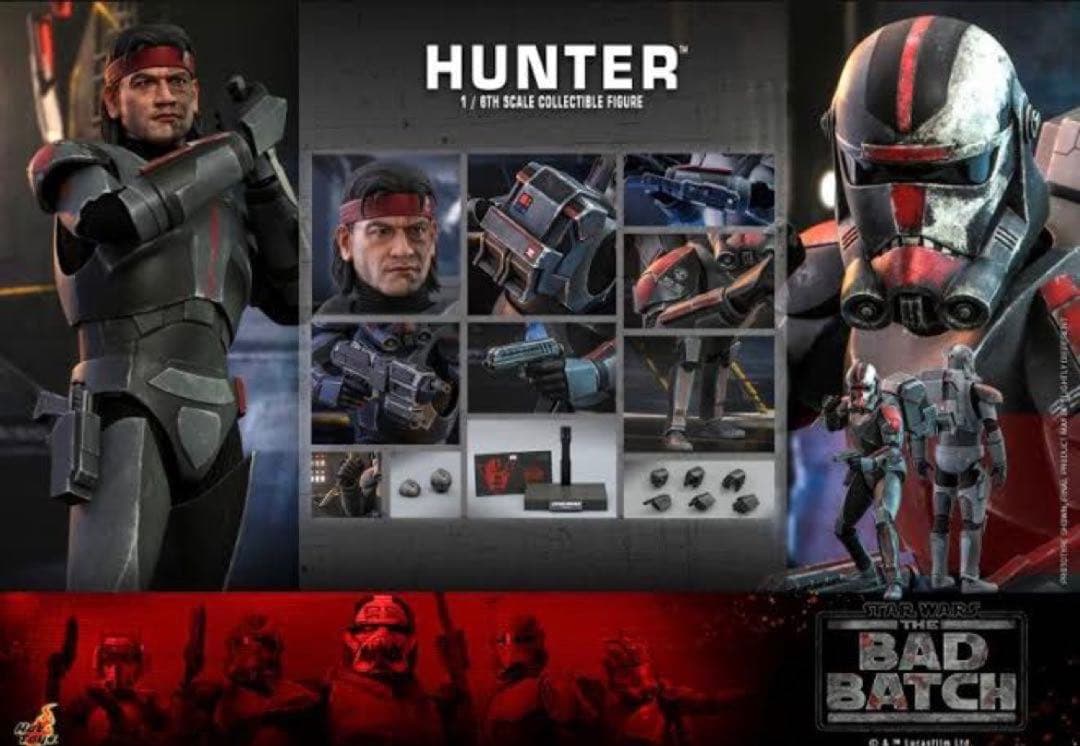 ホットトイズTMS050 バッド・バッチ ハンター Hunter1/6フィギュア