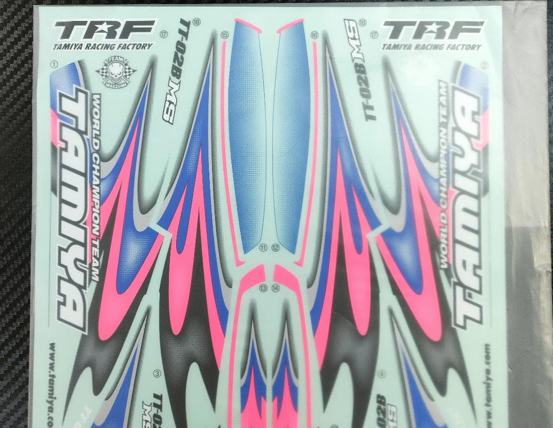 タミヤ RC TT－02B MS ステッカー デュアルリッジ TRF