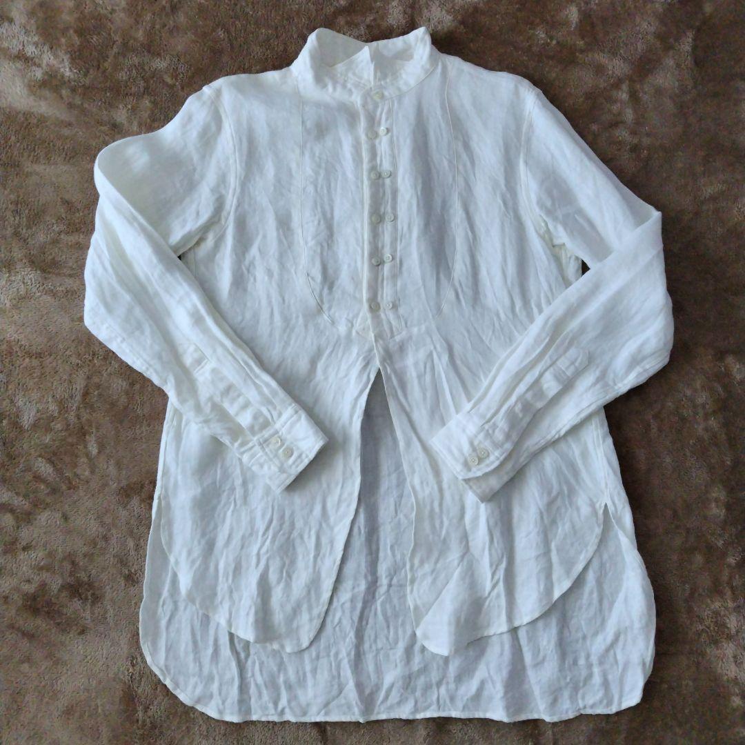 DJANGO ATOUR　ジャンゴアトゥール　ウィングカラーリネンシャツ　S