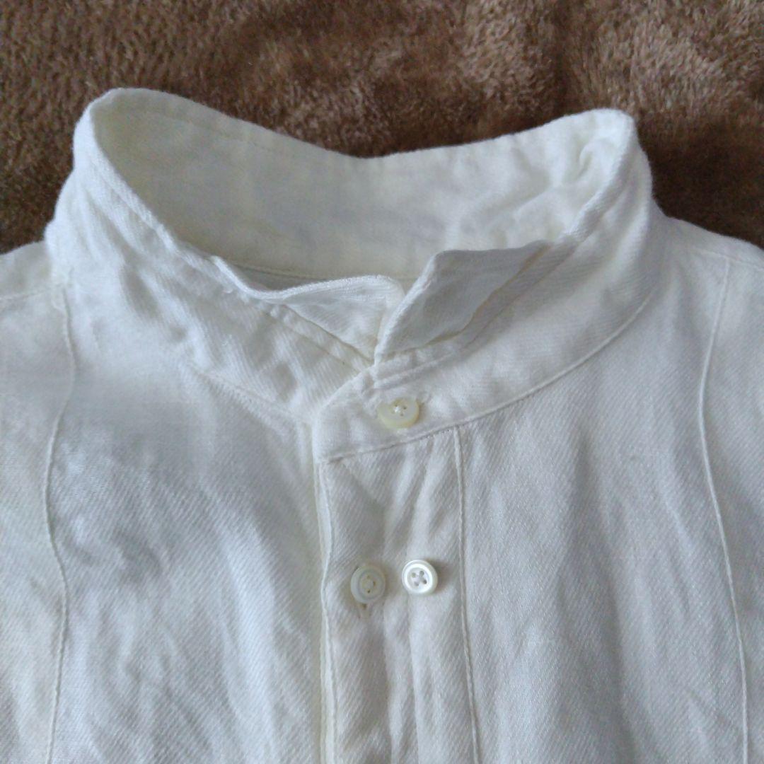 DJANGO ATOUR ジャンゴアトゥール ウィングカラーリネンシャツ S