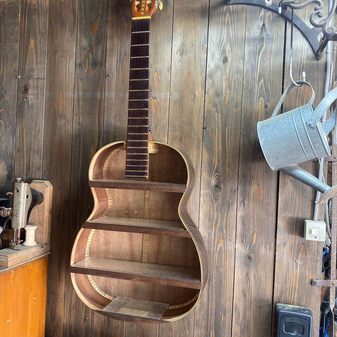 ギターリメイク　飾り棚 島村楽器 ギターウォールシェルフ 楽器アップサイクル REVERSE MAKER