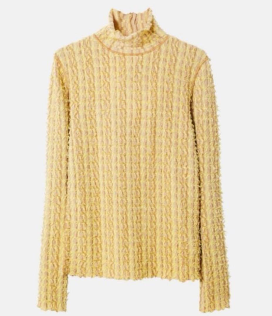 アイレネ　カットヤーンニット　イエロー　リステア　ルシェルブルー