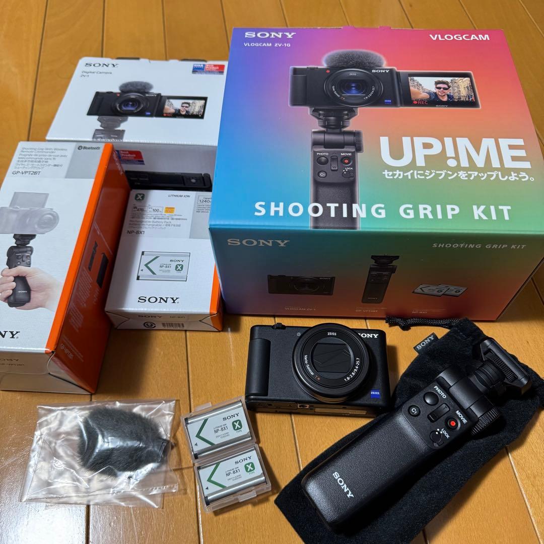 【極美品】 完品 VLOGCAM ZV-1G シューティンググリップキット